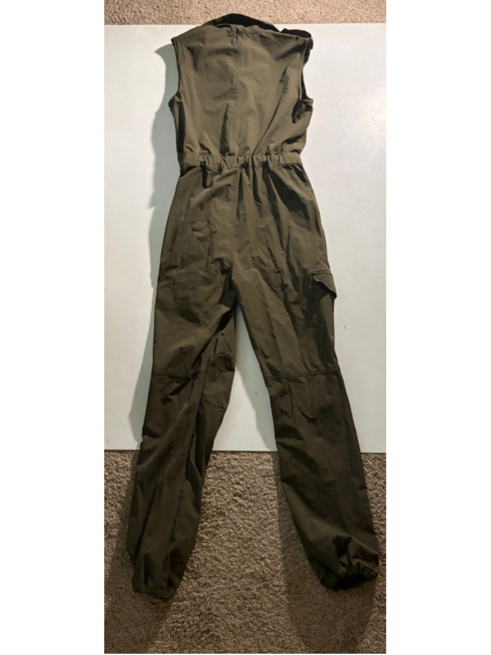 VBRT Vibrant MIU Olive Green Utility Cargo Jumpsuit Womens S Military Y2K
287 - Picture 8 of 12
